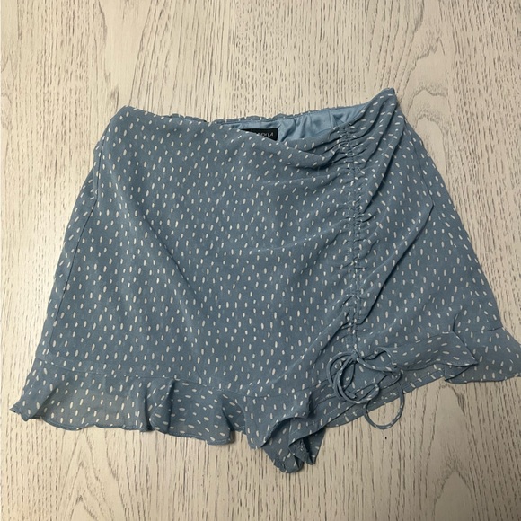 Cotton Candy Blue Patterned Skorts - Picture 1 of 4